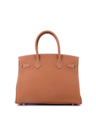 Birkin 30 Handbag Brown Togo with Gold Hardware