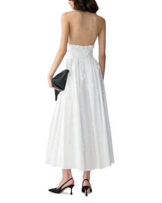 Halter Neck 3D Floral Dress