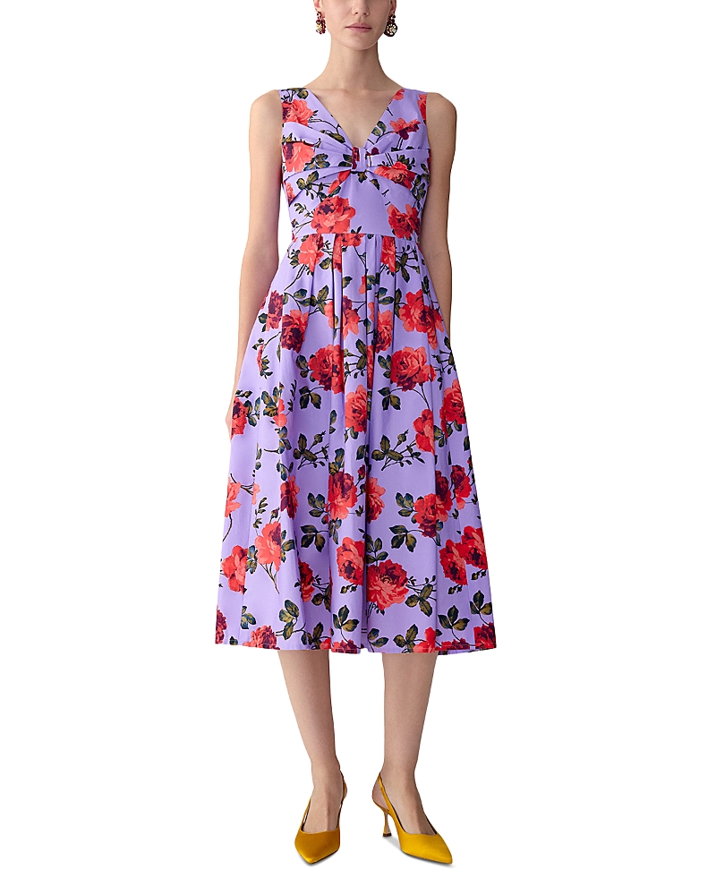 Carolina Herrera Bow Bodice A-Line Dress