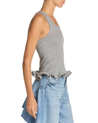 Frilled Hem Tank Top