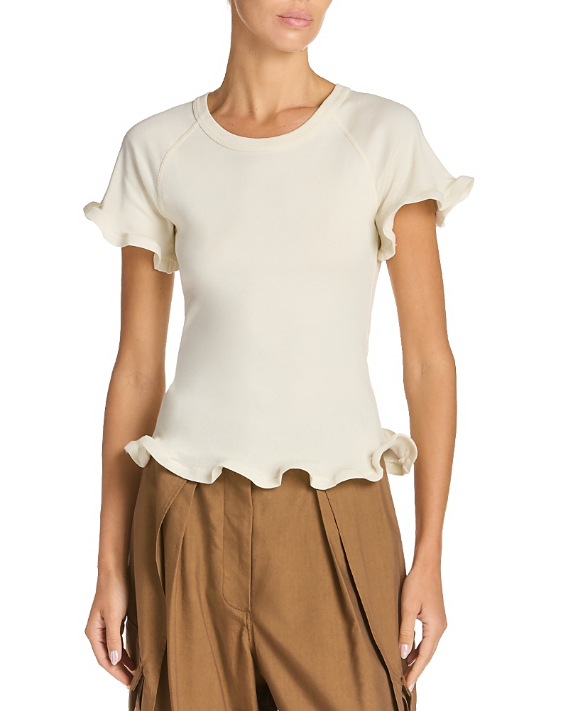 Stella McCartney Frilled Hem Ribbed Tee