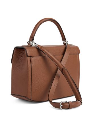Brown Leather Box Bag