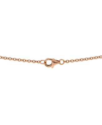  Love Interlocking Necklace 18K Rose Gold, 17.25"