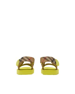 Unisex Check Sandals - Toddler, Little Kid