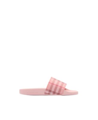 Unisex Check Slides - Toddler, Little Kid