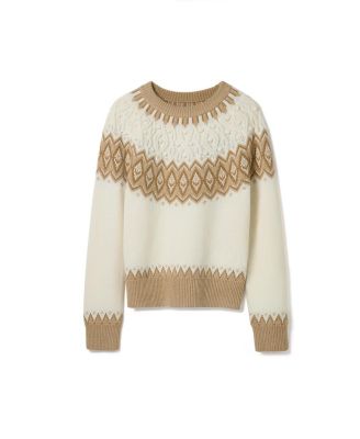  Wool Cashmere Fair Isle Sweater