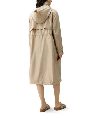  Silk Taffeta Water-Repellent Urban Coat