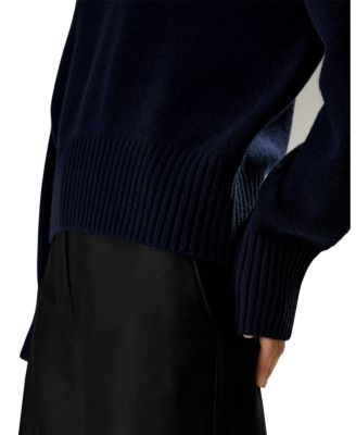  V-Neck Relaxed Fit Wool Cashmere Blend Sweater