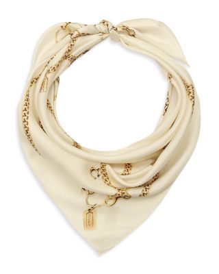 Charms Printed Silk Square Scarf