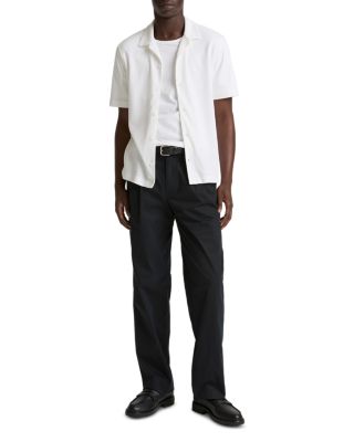 Mesh Knit Short Sleeve Cabana Shirt