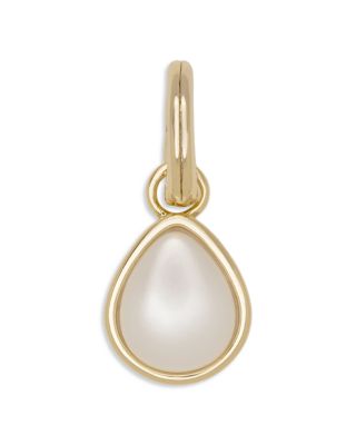 Birthstone Imitation Amethyst Charm