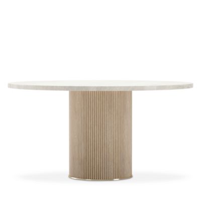 Rhythm Round Stone Top Dining Table