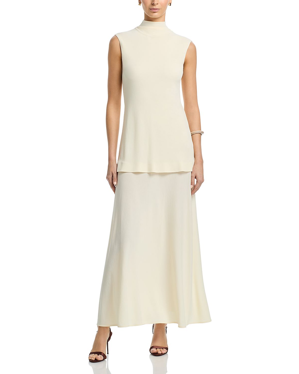 Jil Sander Double Layer Mid Length Dress