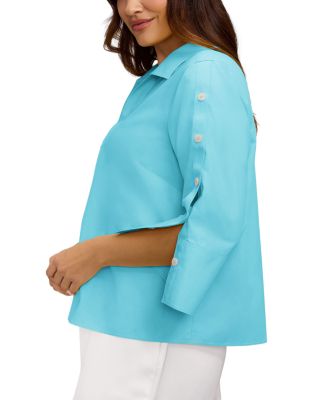 Lainey 3/4 Sleeve Popover Blouse