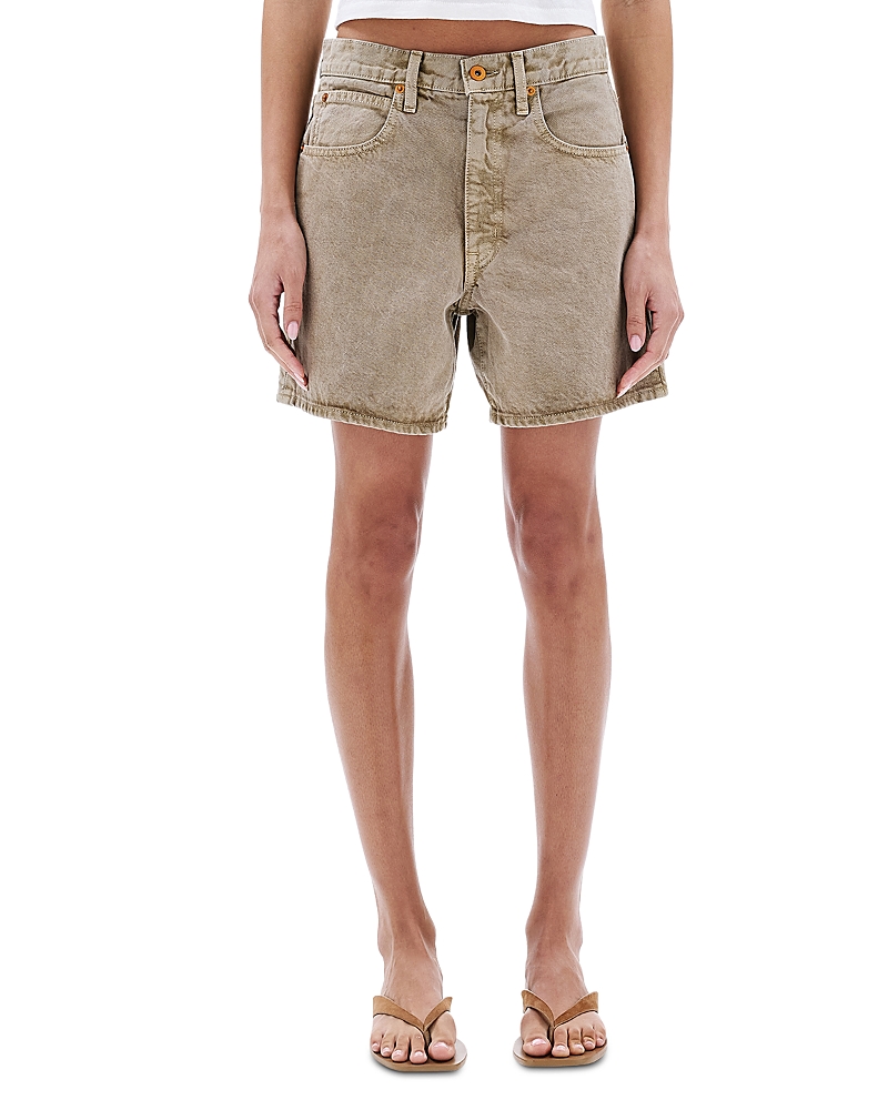 Slvrlake Walker High Rise Jean Shorts in Driftwood