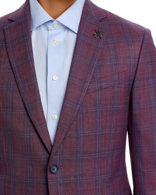 Slim Fit Plaid Sport Coat