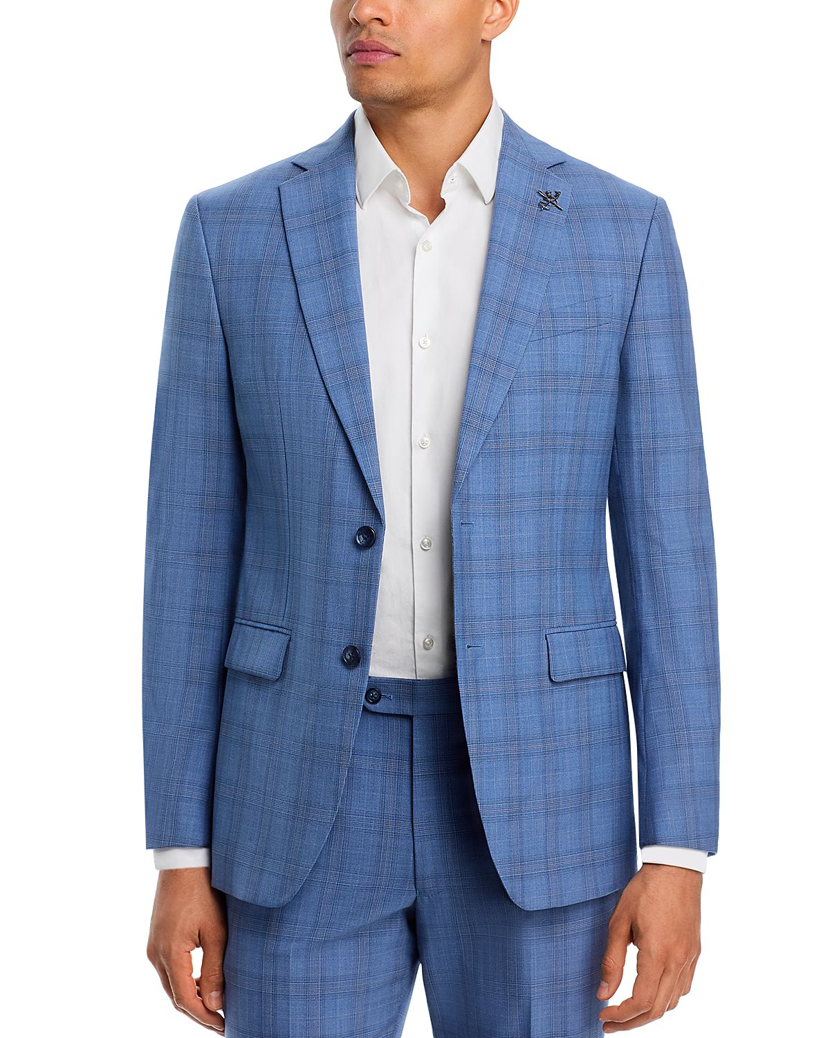 John Varvatos Star Usa Slim Fit Plaid Suit Jacket