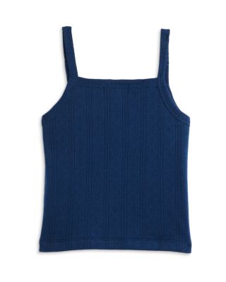 Girls' Cutaway Pointelle Tank Top, Little Kid, Big Kid - Exclusive 