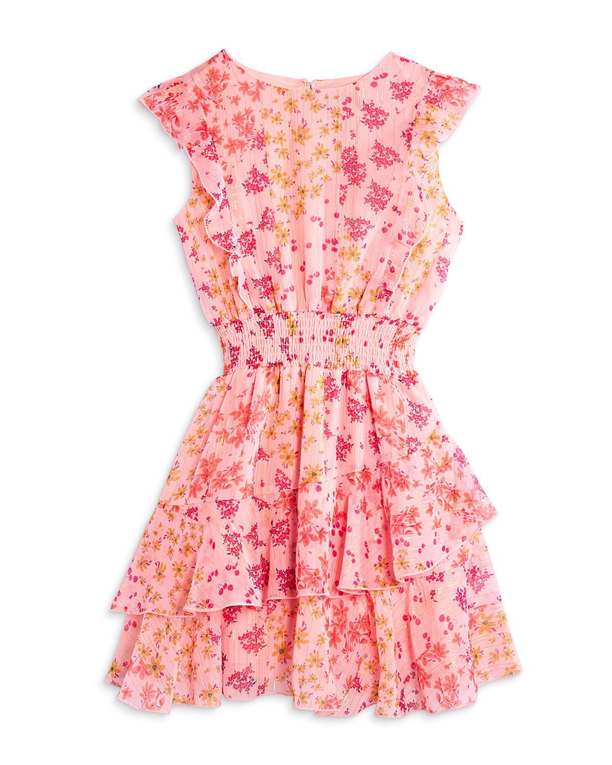 Aqua Girls' Ruffled Mini Dress, Little Kid, Big Kid - Exclusive