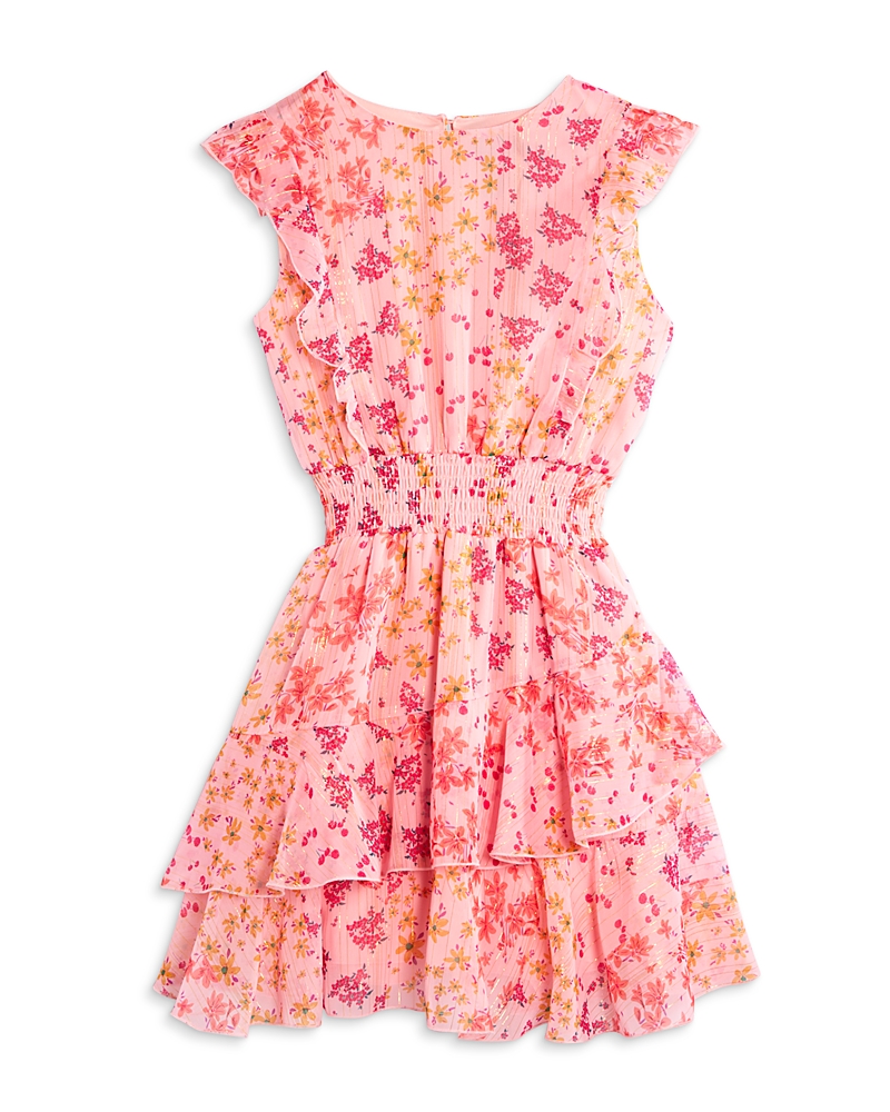 Aqua Girls' Ruffled Mini Dress, Little Kid, Big Kid - Exclusive