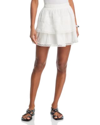 Embroidered Tier Mini Skirt - Exclusive