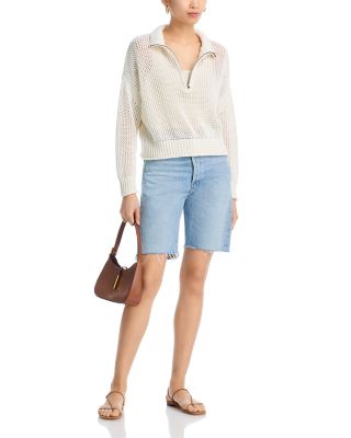 Open Knit Quarter Knit Sweater