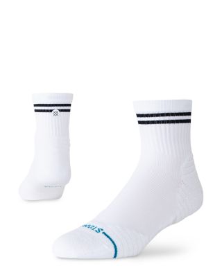 Lined Up Mid Quarter Socks