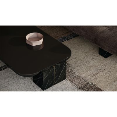 Overlap Rectangle Cocktail Table, Dark