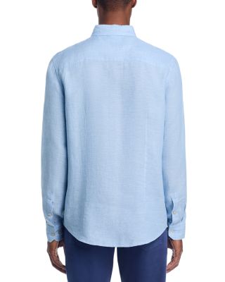 Yarn-Dyed Standard Fit Linen Shirt in Chambray - Exclusive