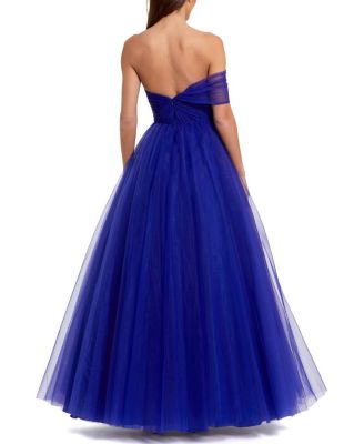  Strapless Bustier Tulle Ball Gown