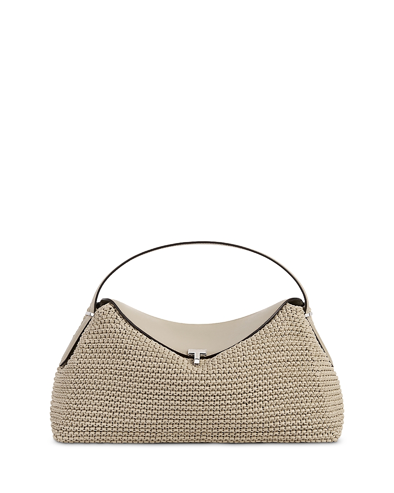 Toteme T-Lock Woven Leather Handbag