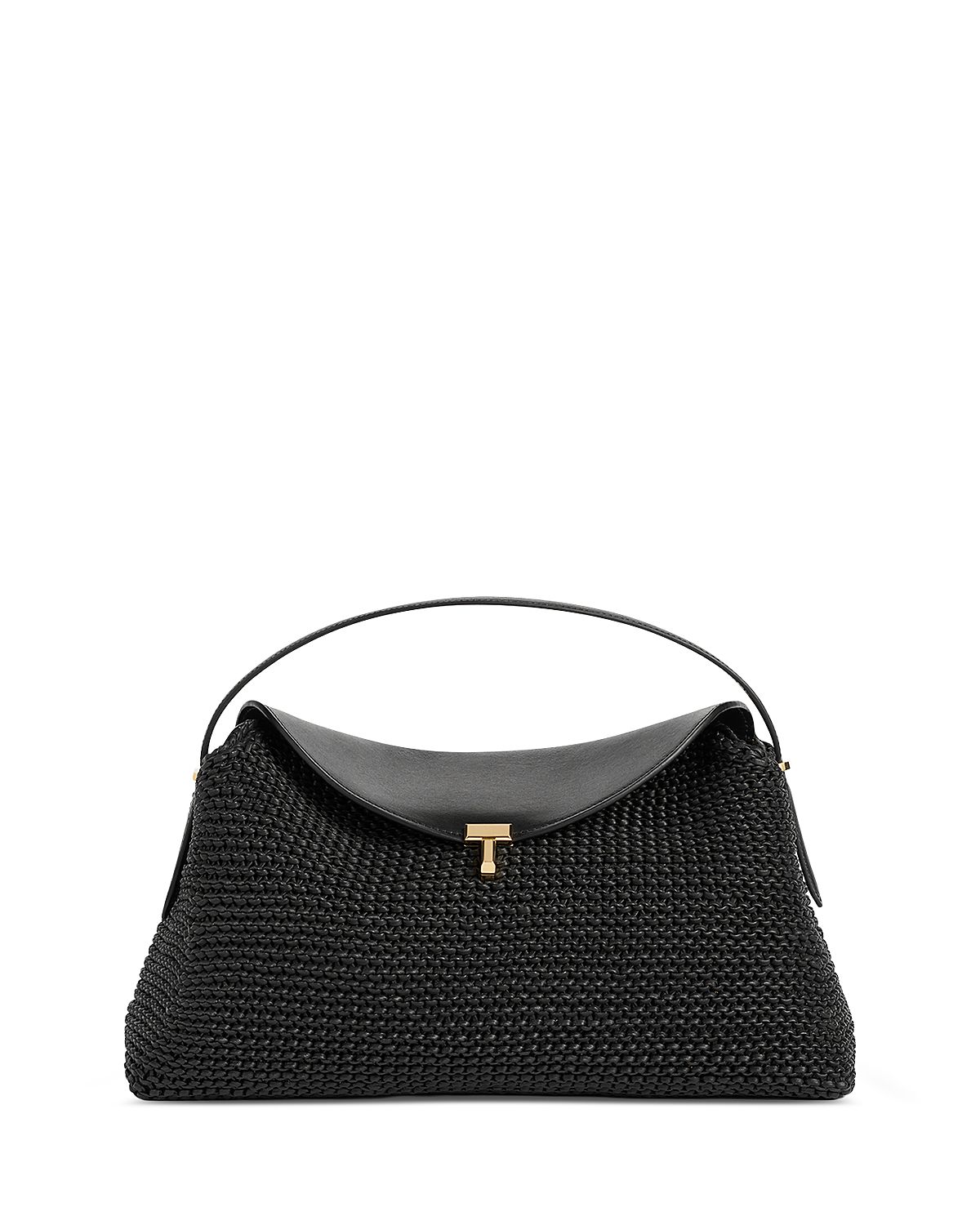 Toteme T-Lock Woven Leather Handbag