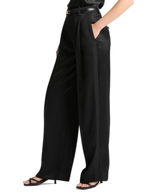 High Waist Satin Pants 