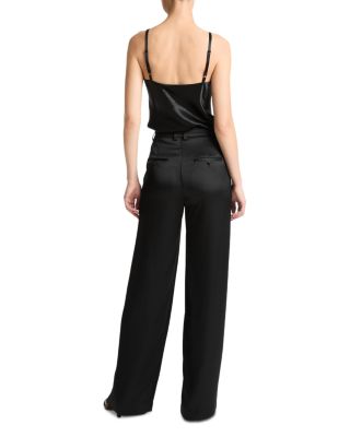 High Waist Satin Pants 