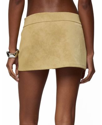 Roney Stud Faux Suede Mini Skort