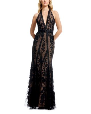 Devin Embroidered Halter Dress