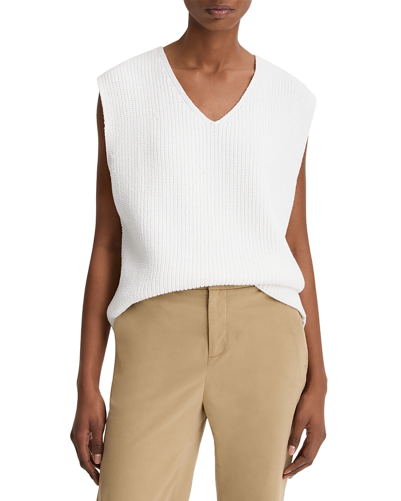 Vince Relaxed V Neck Knit Vest