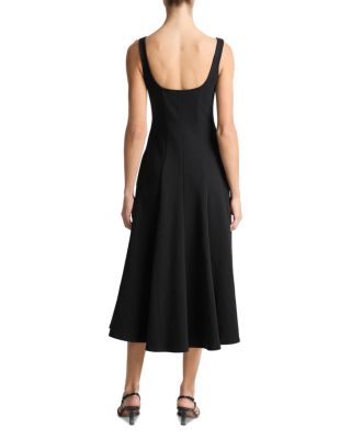 Square Neck Seamed Dress