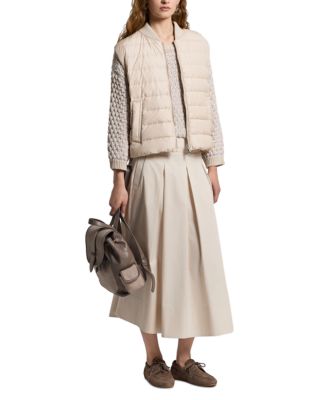 Bomber Collar Puffer Vest