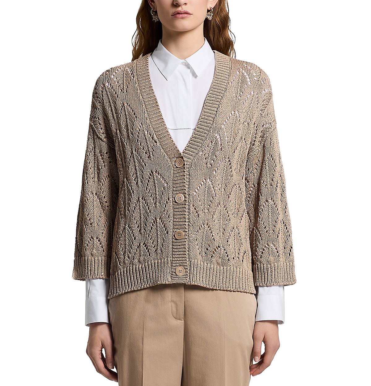 Peserico Pointelle Cardigan