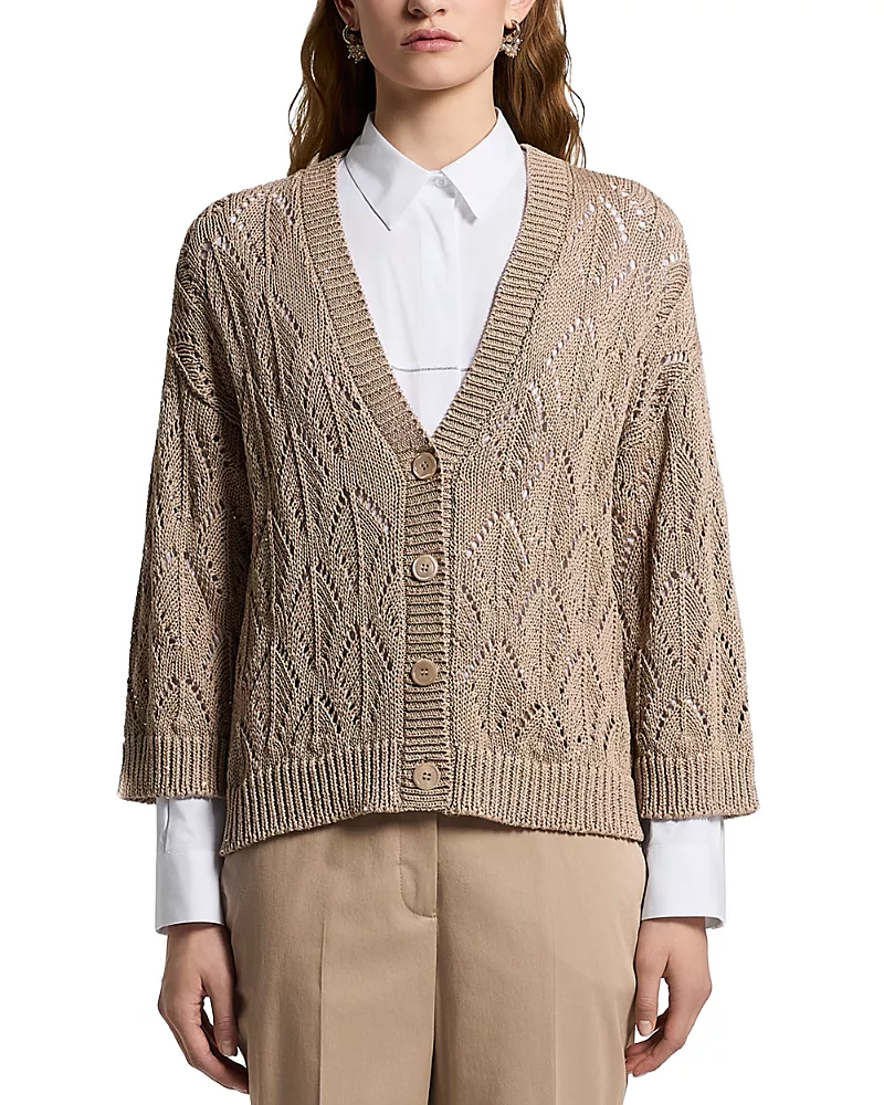 Peserico Pointelle Cardigan