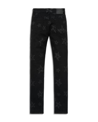 Skinny Fit Star Pattern Jeans