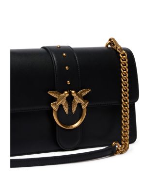 PINKO Love One Classic Leather Crossbody