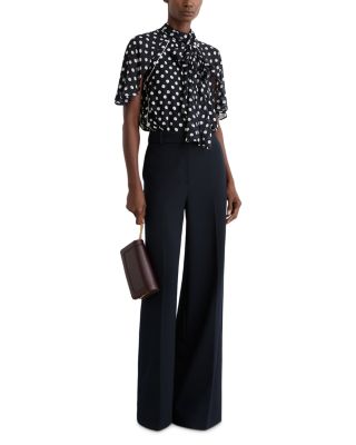 Alliana Polka Dot Printed Top