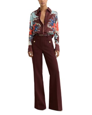 Lia Print Placement Shirt