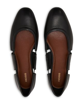 Women's Leona Cutout Leather Ballet Flats