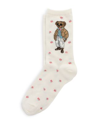 Floral Bear Socks