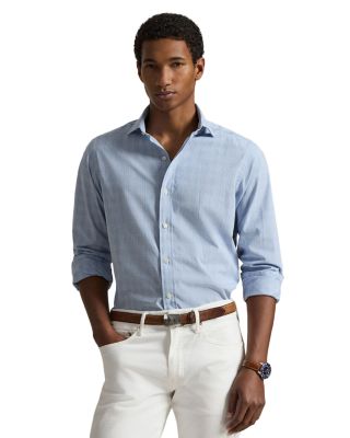 Classic Fit Glen Plaid Poplin Shirt