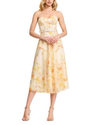 Mabel Sweetheart Bustier Belted Tea Dress