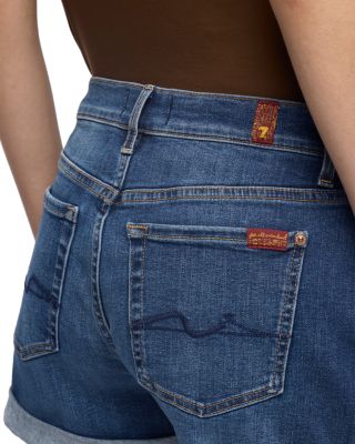 Mid Roll Denim Shorts in Vanity